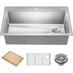 33 Inch Drop In / Top Mount Workstation Single Bowl  - 33 Inch Drop In / Top Mount Workstation Single Bowl view