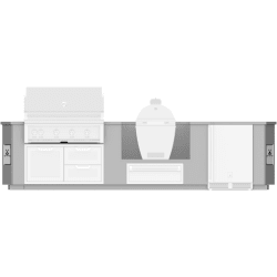 12 Ft. Outdoor Living Suite  - 12 Ft. Outdoor Living Suite with Egg Shaped Smoker/Grill view