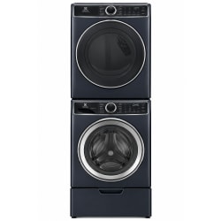 Stacked Front Load Washer and Electric Dryer Set in Sapphire Blue - Stacked Washer & Dryer Set with Front Load Washer and Electric Dryer in Sapphire Blue view