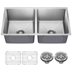 33 Inch Undermount Double Bowl Kitchen Sink  - 33 Inch Undermount Double Bowl Kitchen Sink view