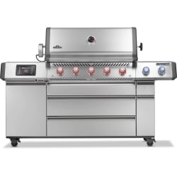 Napoleon PRO665VXRSIBNSS 77 Inch Natural Gas Grill with 1,141 sq