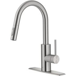 Single Handle Pull Down Kitchen Faucet  - Pull-Down Single Handle Kitchen Faucet with QuickDock Top Mount Installation Assembly in Spot Free Stainless Steel view
