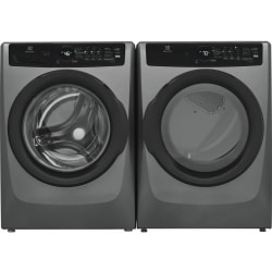 Side-by-Side Front Load Washer and Electric Dryer Set in Titanium - Side-by-Side Washer & Dryer Set view