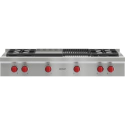 48 Inch Pro-Style Gas Rangetop  - Front View view