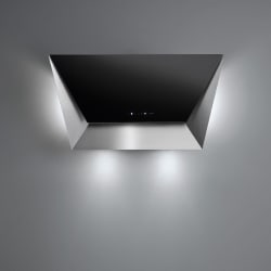34 Inch Prisma Glass Wall Mount Range Hood - Front view