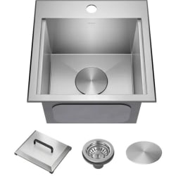 15 Inch Outdoor Drop In /Top Mount Workstation Kitchen Sink  - 15 Inch Outdoor Drop In /Top Mount Workstation Kitchen Sink view