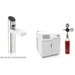 HydroTap Chilled, Sparkling for Residential and Small Commercial - Kitted Base Module  - HydroTap Chilled, Sparkling for Residential and Small Commercial - Kitted Base Module with 1.5 lb CO2 and Regulator with Elite Plus Tap - Brushed Nickel view