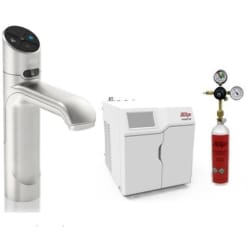HydroTap Chilled, Sparkling for Residential and Small Commercial - Kitted Base Module  - HydroTap Chilled, Sparkling for Residential and Small Commercial - Kitted Base Module with 1.5 lb CO2 and Regulator with Classic Plus Tap - Brushed Nickel view