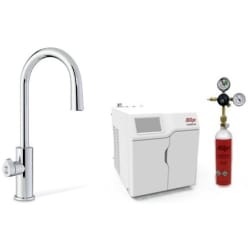 HydroTap Chilled, Sparkling for Residential and Small Commercial - Kitted Base Module  - HydroTap Chilled, Sparkling for Residential and Small Commercial - Kitted Base Module with 1.5 lb CO2 and Regulator with Arc Plus Tap - Bright Chrome view