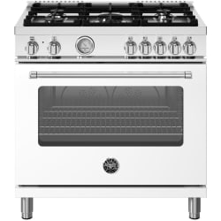 36 Inch Freestanding Dual Fuel Range - 36 Inch Freestanding Dual Fuel Range with 5 Sealed Burners view