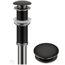 Pop Up Drain for Bathroom  - Pop-Up Drain for Bathroom Sink with Extended Thread without Overflow in Oil Rubbed Bronze view
