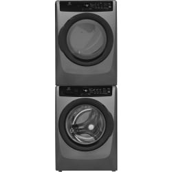 Stacked Front Load Washer and Electric Dryer Set in Titanium - Stacked Washer & Dryer Set view
