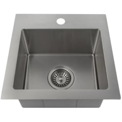 15 Inch DuraSnow Drop In Kitchen Sink  - 15 Inch DuraSnow Drop In Kitchen Sink view
