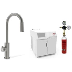 Zip HydroTap Chilled, Sparkling for Residential and Small Commercial - Kitted Base Module  - Zip HydroTap Chilled, Sparkling for Residential and Small Commercial - Kitted Base Module with 1.5 lb CO2 and Regulator with Arc Plus Tap - Gunmetal view