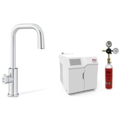 HydroTap Chilled, Sparkling for Residential and Small Commercial - Kitted Base Module  - HydroTap Chilled, Sparkling for Residential and Small Commercial - Kitted Base Module with 1.5 lb CO2 and Regulator with Cube Plus Tap - Brushed Chrome view