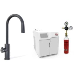 HydroTap Chilled, Sparkling for Residential and Small Commercial - Kitted Base Module  - HydroTap Chilled, Sparkling for Residential and Small Commercial - Kitted Base Module with 1.5 lb CO2 and Regulator with Cube Plus Tap - Matte Black view