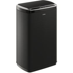 15 Inch GarbagePro™ Rectangular 13 Gallon Trash Can - Rectangular 13 Gallon Touchless Motion Sensor Trash Can in Matte Black Finish with SoftShut Lid view