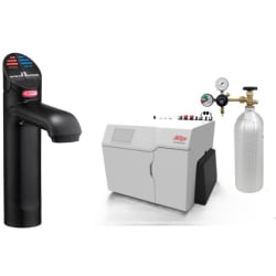 HydroTap Boiling, Chilled, Sparkling for Large Commercial - Kitted Base Module  - HydroTap Boiling, Chilled, Sparkling for Large Commercial - Kitted Base Module with 5 lb CO2 and Regulator with Classic Tap - Matte Black view