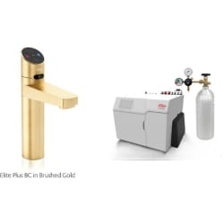 HydroTap Boiling, Chilled, Sparkling for Large Commercial - Kitted Base Module  - HydroTap Boiling, Chilled, Sparkling for Large Commercial - Kitted Base Module with 5 lb CO2 and Regulator with Elite Plus Tap - Brushed Gold view