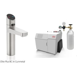HydroTap Boiling, Chilled, Sparkling for Large Commercial - Kitted Base Module  - HydroTap Boiling, Chilled, Sparkling for Large Commercial - Kitted Base Module with 5 lb CO2 and Regulator with Elite Plus Tap - Gunmetal view