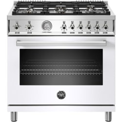 36 Inch Freestanding Professional Gas Range - Front view