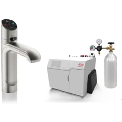 HydroTap Boiling, Chilled, Sparkling for Large Commercial - Kitted Base Module  - HydroTap Boiling, Chilled, Sparkling for Large Commercial - Kitted Base Module with 5 lb CO2 and Regulator with Classic Plus Tap - Gunmetal view