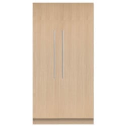 Side-by-Side Column Refrigerator & Freezer Set with 24 Inch Refrigerator and 18 Inch Freezer Panel Ready - Front View view