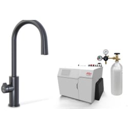 HydroTap Boiling, Chilled, Sparkling for Large Commercial - Kitted Base Module  - HydroTap Boiling, Chilled, Sparkling for Large Commercial - Kitted Base Module with 5 lb CO2 and Regulator with Arc Plus Tap - Matte Black view