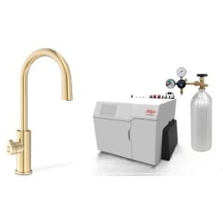 HydroTap Boiling, Chilled, Sparkling for Large Commercial - Kitted Base Module  - HydroTap Boiling, Chilled, Sparkling for Large Commercial - Kitted Base Module with 5 lb CO2 and Regulator with Arc Plus Tap - Brushed Gold view