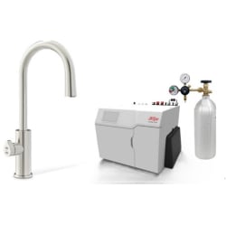 HydroTap Boiling, Chilled, Sparkling for Large Commercial - Kitted Base Module  - HydroTap Boiling, Chilled, Sparkling for Large Commercial - Kitted Base Module with 5 lb CO2 and Regulator with Arc Plus Tap - Brushed Nickel view