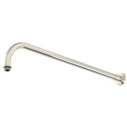 20 Inch Reach Wall Mount Shower Arm  - 20 Inch Reach Wall Mount Shower Arm with Solid Brass Construction and Escutcheon Included view