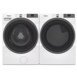 Front Load Washer and Gas Dryer Set in White - Front Load Washer and Gas Dryer Set in White view