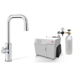 HydroTap Boiling, Chilled, Sparkling for Large Commercial - Kitted Base Module  - HydroTap Boiling, Chilled, Sparkling for Large Commercial - Kitted Base Module with 5 lb CO2 and Regulator with Cube Plus Tap - Bright Chrome view