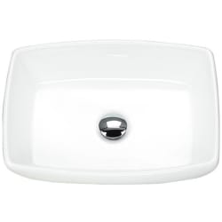 19 Inch Topmount/Vessel Single Bowl Bathroom Sink - 19 Inch Topmount/Vessel Single Bowl Bathroom Sink with 5 1/2 Inch Bowl Depth view