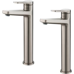 Single Handle Vessel Bathroom Faucet - Single Handle Vessel Bathroom Faucet in Spot Free Stainless Steel (2-Pack) view