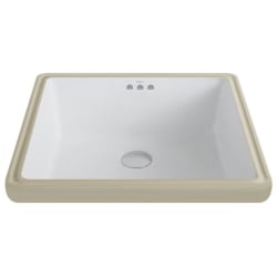17 Inch Undermount Single Bowl Ceramic Sink  - Front View view