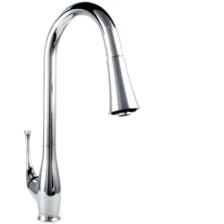 18 Inch Deck Mount Single Handle Pull-Down Kitchen Faucet  - Front view
