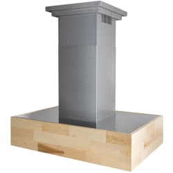 Designer Series Wooden Island Mount Range Hood - Front View view