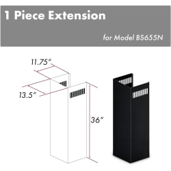 36 Inch Chimney Extension for 9 ft. to 10 ft. Ceilings - Chimney Extension view