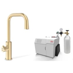 HydroTap Boiling, Chilled, Sparkling for Large Commercial - Kitted Base Module  - HydroTap Boiling, Chilled, Sparkling for Large Commercial - Kitted Base Module with 5 lb CO2 and Regulator with Cube Plus Tap - Brushed Gold view