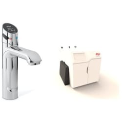 HydroTap Chilled, Sparkling for Large Commercial - Kitted Base Module  - HydroTap Chilled, Sparkling for Large Commercial - Kitted Base Module with 5 lb CO2 and Regulator with Touch-Free Wave Tap - Bright Chrome view