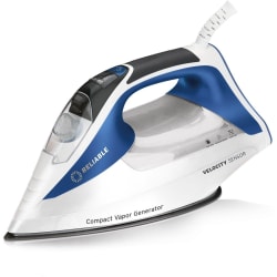 Compact Steam Iron - Velocity Sensor Compact Vapor Generator Steam Iron in Blue view