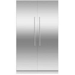 Side-by-Side Column Refrigerator & Freezer Set with 24 Inch Refrigerator and 24 Inch Freezer Panel Ready - Front View view