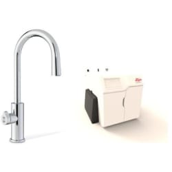 HydroTap Chilled, Sparkling for Large Commercial - Kitted Base Module  - HydroTap Chilled, Sparkling for Large Commercial - Kitted Base Module with 5 lb CO2 and Regulator with Arc Plus Tap - Bright Chrome view