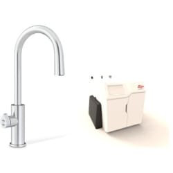 HydroTap Chilled, Sparkling for Large Commercial - Kitted Base Module  - HydroTap Chilled, Sparkling for Large Commercial - Kitted Base Module with 5 lb CO2 and Regulator with Arc Plus Tap - Brushed Chrome view