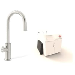 HydroTap Chilled, Sparkling for Large Commercial - Kitted Base Module  - HydroTap Chilled, Sparkling for Large Commercial - Kitted Base Module with 5 lb CO2 and Regulator with Arc Plus Tap - Brushed Nickel view