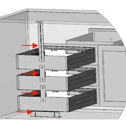 LMD Modular Drawer Stacking Kit - LMD Modular Drawer Stacking Kit view