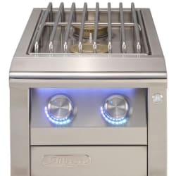 14 Inch Liquid Propane Double Side Burner for Freestanding Grill, 110V Electric Ignition, Luma Touch Control, Knob Lighting and Stainless Steel Cover Included - 14 Inch Liquid Propane Double Side Burner view