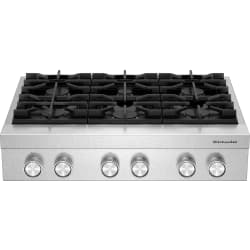 36 Inch Gas Rangetop  - 36-inch 6-Burner Gas Commercial-Style Rangetop view