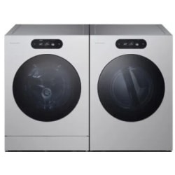 Side-by-Side Front Load Washer and Electric Dryer Set in Platinum - Side-by-Side Front Load Washer and Electric Dryer Set in Platinum view
